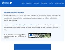 Tablet Screenshot of macarthursnurseries.com